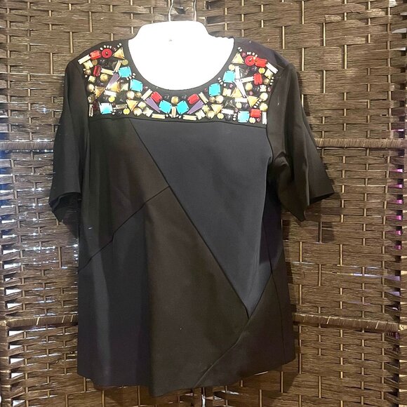 Short Sleeve top with Gemstones - Picture 1 of 2